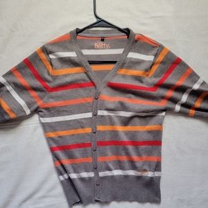 Hey Betty Brown Button Up short sleeve cardigan